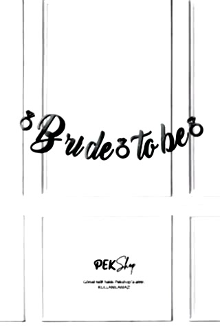 Bride To Be Kaligrafi Banner Gümüş