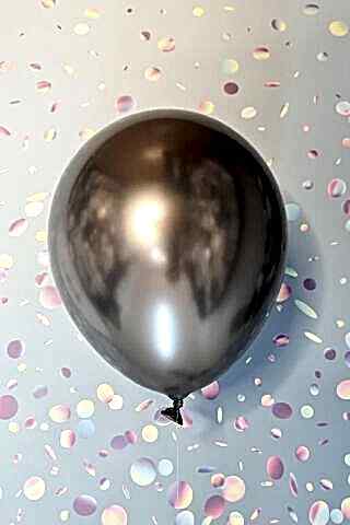 Krom Gümüş Balon Aynalı Balon 10lu