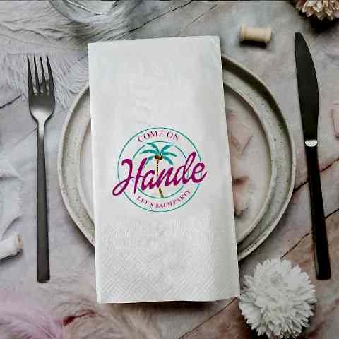 Barbie Konsept Bekarlığa Veda Baskılı Peçete