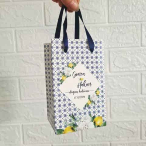 Bleu Blanch Konsept Karton Hediye Çantası