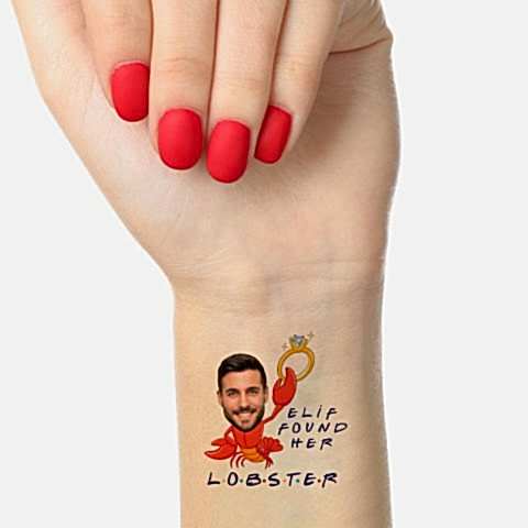 Friends Konsept Fotoğraflı Geçici Dövme