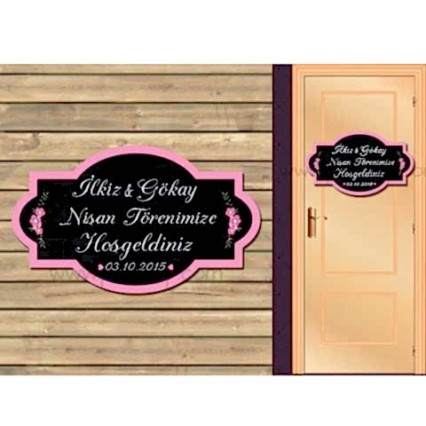 İsme Özel Kapı Süsü 13005