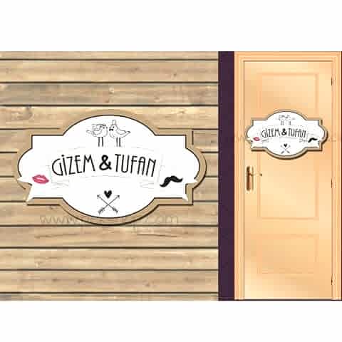 Sade Vintage Konsept Kapı Süsü