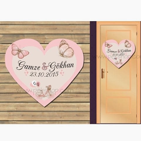 Somon Kelebek Konsept Kapı Süsü