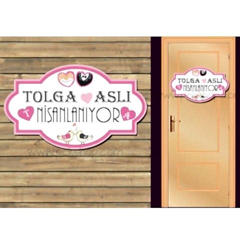 Sade Pembe Konsept Kapı Süsü 13012