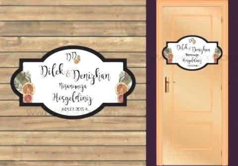 Portakal Çam Konsept Kapı Süsü