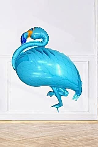 Flamingo Folyo Balon MAVİ 100 cm