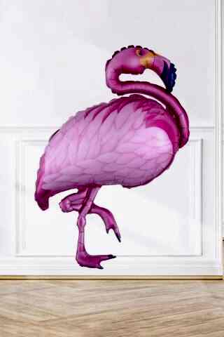 Flamingo Folyo Balon PEMBE 100cm