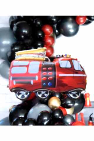 İtfaiye Kamyonu Folyo Balon İtfaiye Balonu