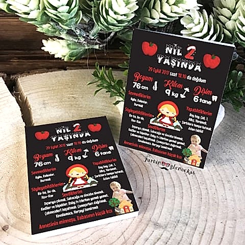 Kırmızı Başlıklı Kız Konsept Künye Magnet Hediyelik