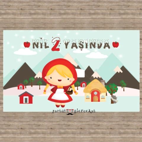 Kırmızı Başlıklı Kız Konsept Afiş