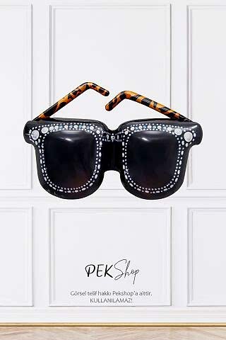 Siyah Gözlük Folyo Balon Güneş Gözlüğü Şekilli Folyo Balon