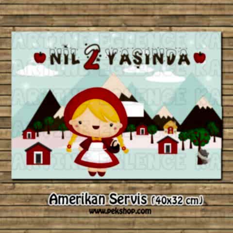 Kırmızı Başlıklı Kız Konsept Amerikan Servis