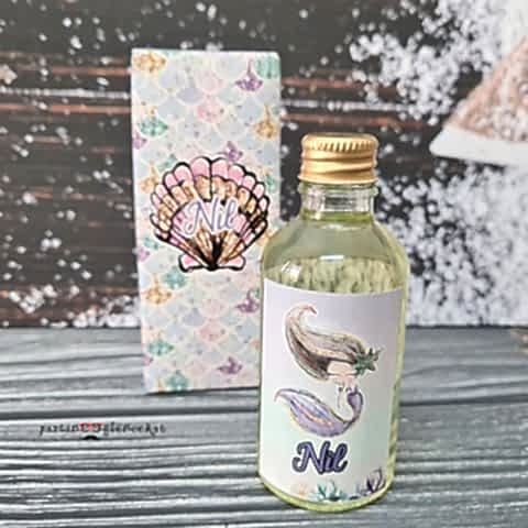 Little Mermaid Deniz Kızı Konsept Kolonya Şişesi