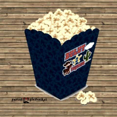 Kovboy Konsept Popcorn Kutusu