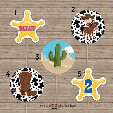 Kovboy Konsept Kürdan Süsü