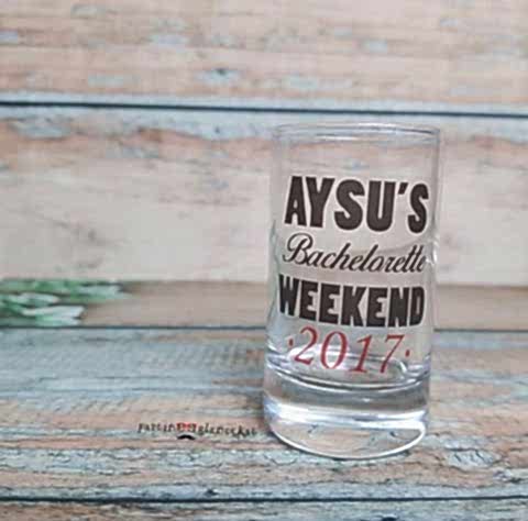 Bekarlığa Veda Baskılı Kişiye Özel Shot Bardağı