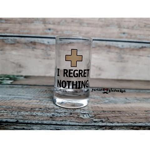 Regret Nothing İsme Özel Baskılı Shot Bardağı