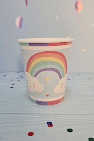 Gökkuşağı Konsept Karton Bardak 8li