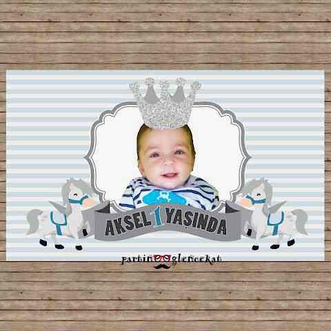 Kral Konsept Doğum Günü Partisi Afişi