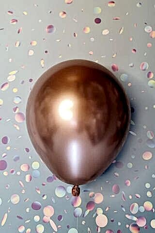 Rose Gold Krom Balon Aynalı Balon 10lu