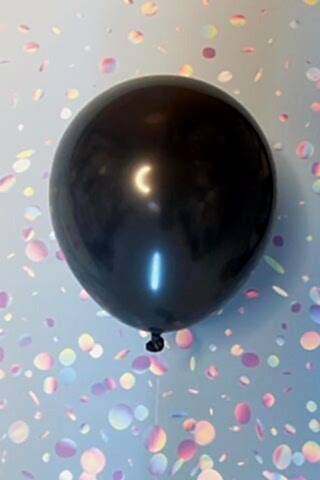 Siyah Balon 10 Adet - 12 inc 30 cm Parti Balonu