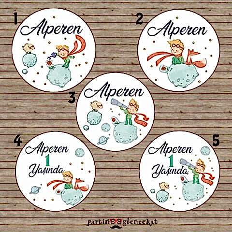 Little Prince Konsept 35 Adet 5cm Etiket