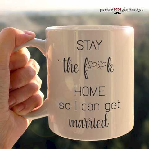 Stay Home Karantina Bride Gelin Kupası