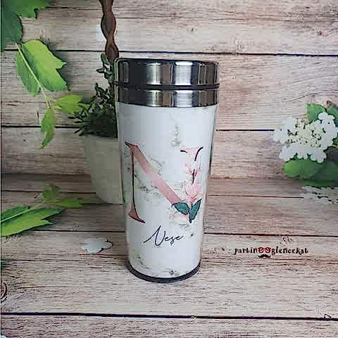 Mermer Capital Temalı Kişiye Özel Termos Bardak