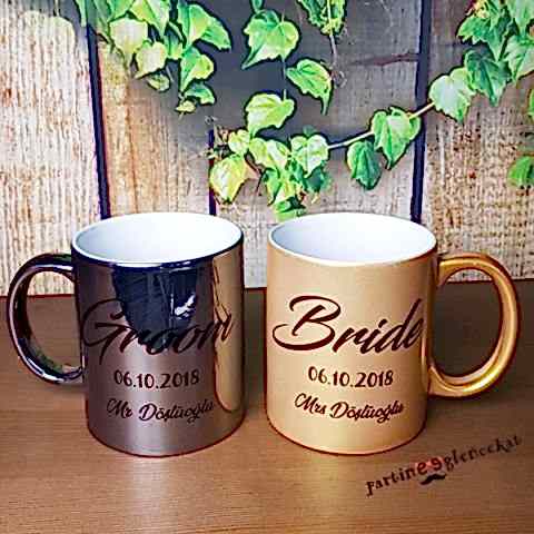 Gümüş-Altın İsimli Bride-Groom Kupası