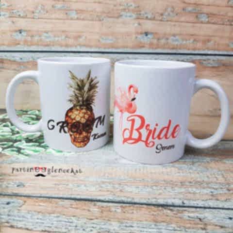 Ananas-Flamingo Gelin-Damat Kupası