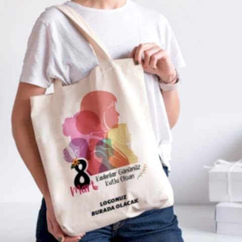 Renkli Kadınlar 8 Mart Hediyesi Kol Çantası