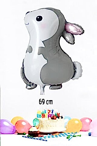 Sevimli Tavşan Folyo Balon 69cm