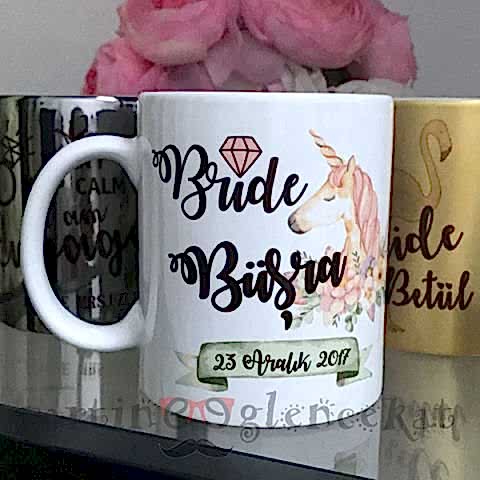 İsimli Gelin Kupası Unicorn