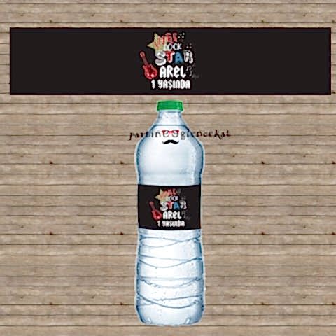 Little Rock Star Konsept Su Şişesi Etiketi