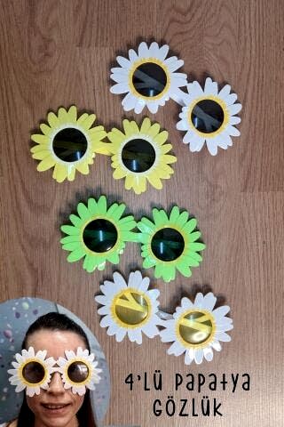 Papatya Gözlük 4 lü Paket Papatya Parti Gözlük