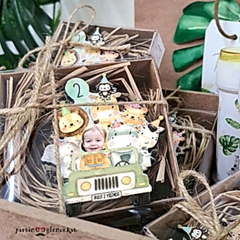 Wild Safari Konsept Kutulu Ahşap Magnet