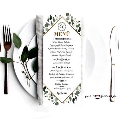 Okaliptus Konsept Menü Kartı