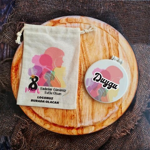 Tek Tek İsimli Renkli Kadınlar 8 Mart Hediyelik Ayna
