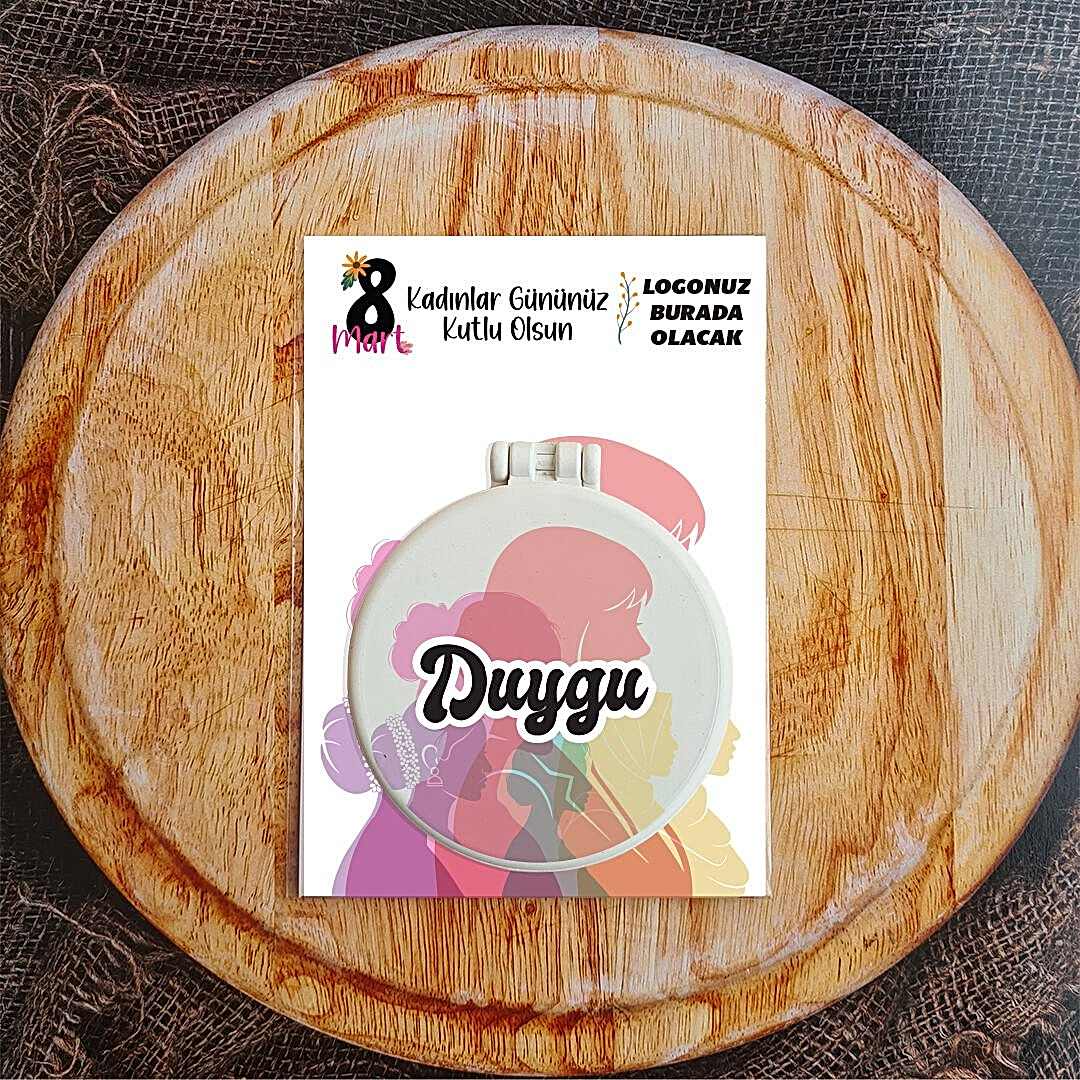 Tek Tek İsimli Renkli Kadınlar 8 Mart Hediyelik Ayna