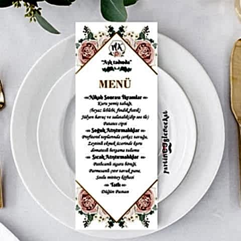 Soft Gold Konsept Menü Kartı