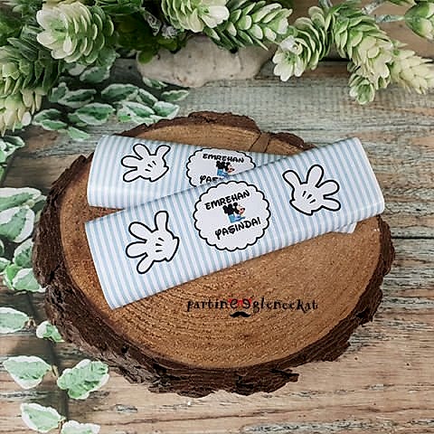 Mickey Mouse  Konsept Çikolata Sargısı