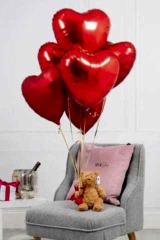 Kırmızı Kalp Folyo Balon 18'' 45cm - 1 Adet