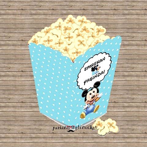 Mickey Mouse Konsept Popcorn Kutusu