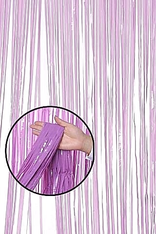 Lila Fon Perdesi 100x200 cm Arka Fon Kapı Perde Lila Renk
