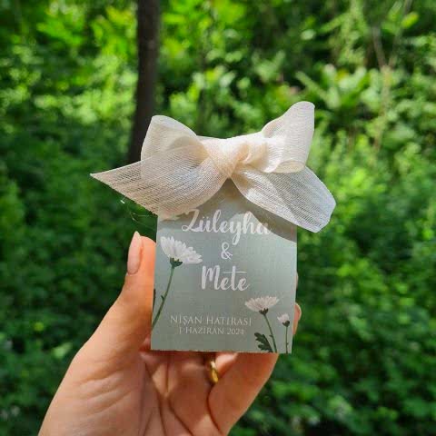 Retro Green Konsept Özel Kesim Kutulu Bubble Mum Hediyelik