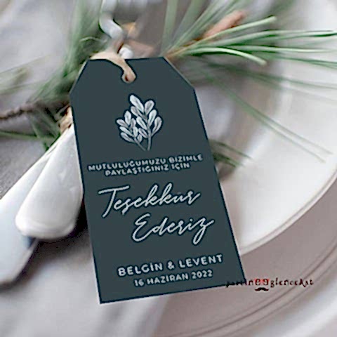 Zarif Yapraklı Konsept Peçetelik