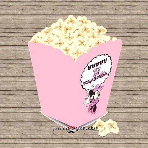 Minie Mouse Konsept Popcorn Kutusu