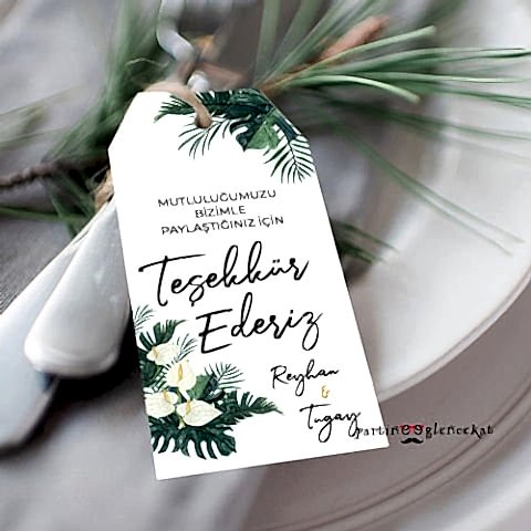 Monstera Zambak Konsept Peçetelik