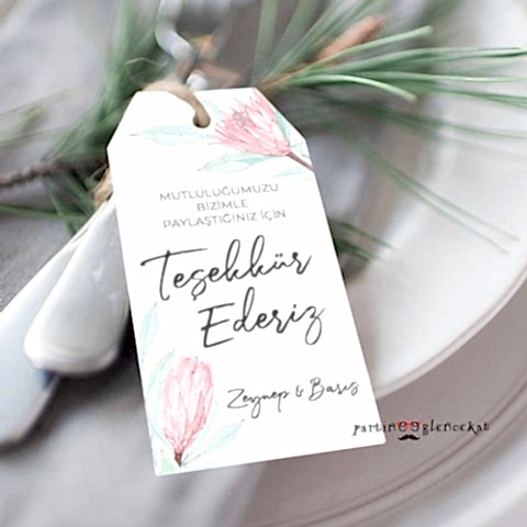 Soft Pembe Çiçekler Konsept Peçetelik